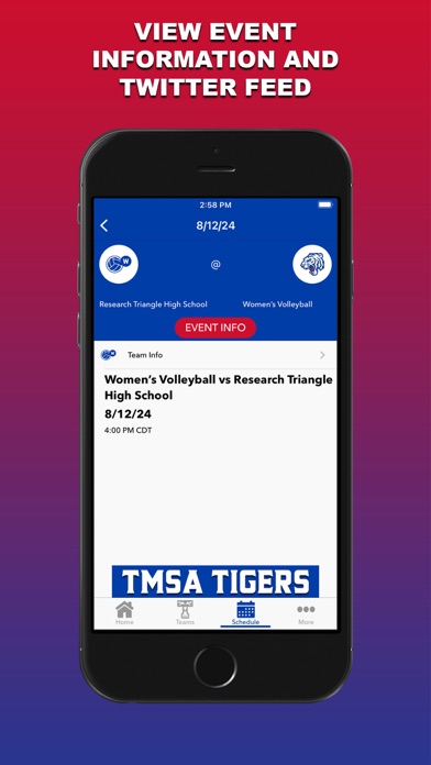TMSA Tigers Athletics Screenshot