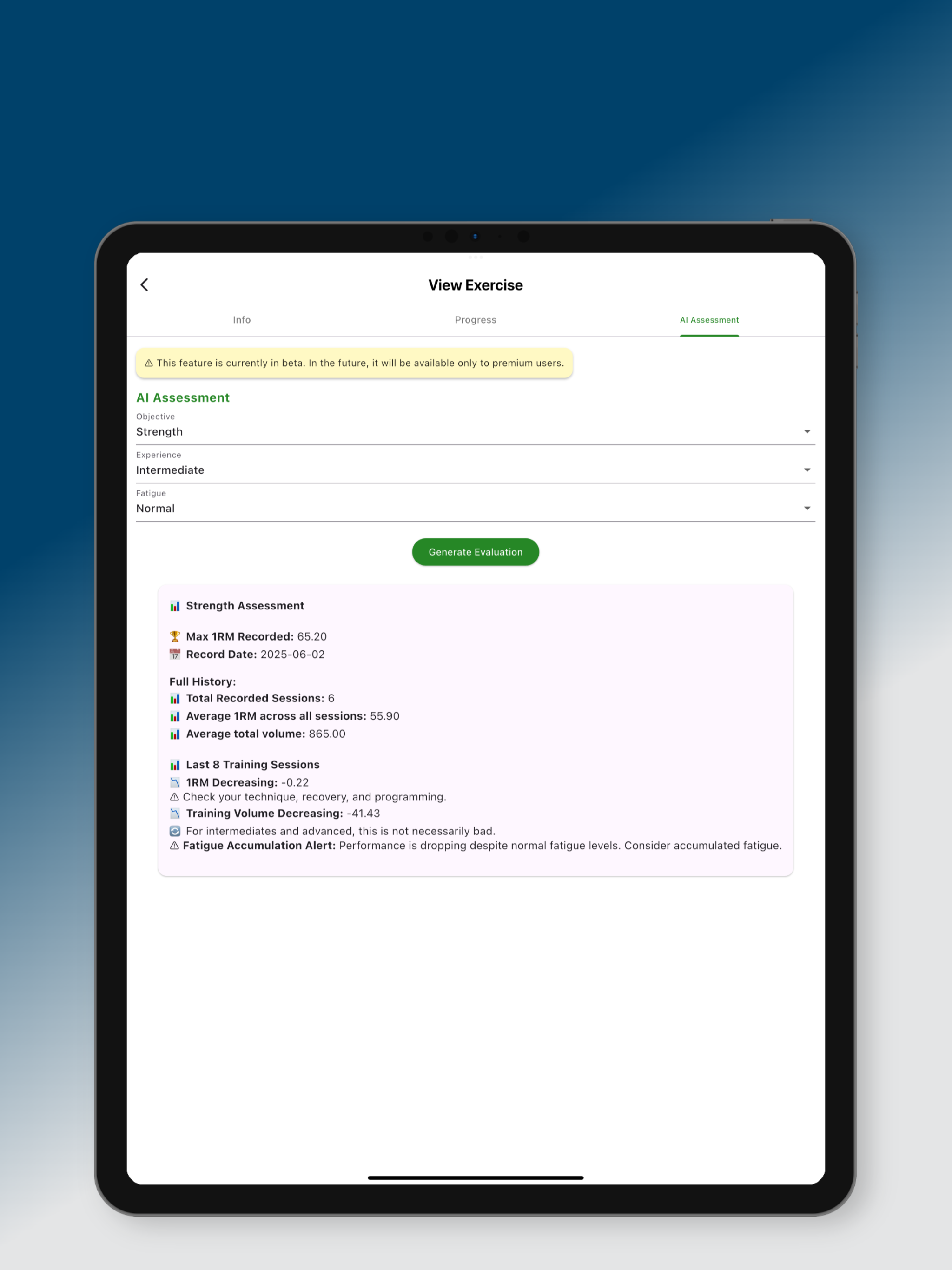 ProgressTrackAI Gym Log screenshot 9