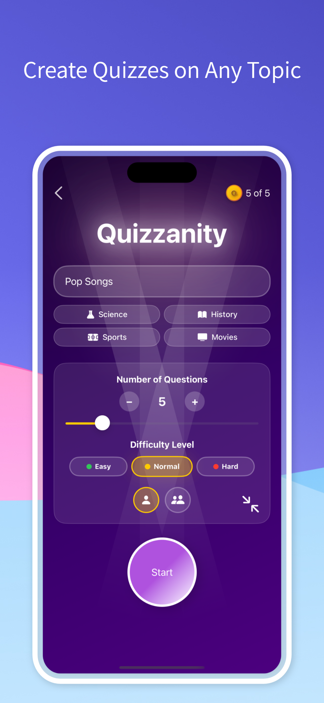 Quizzanity: Trivia Multiplayer