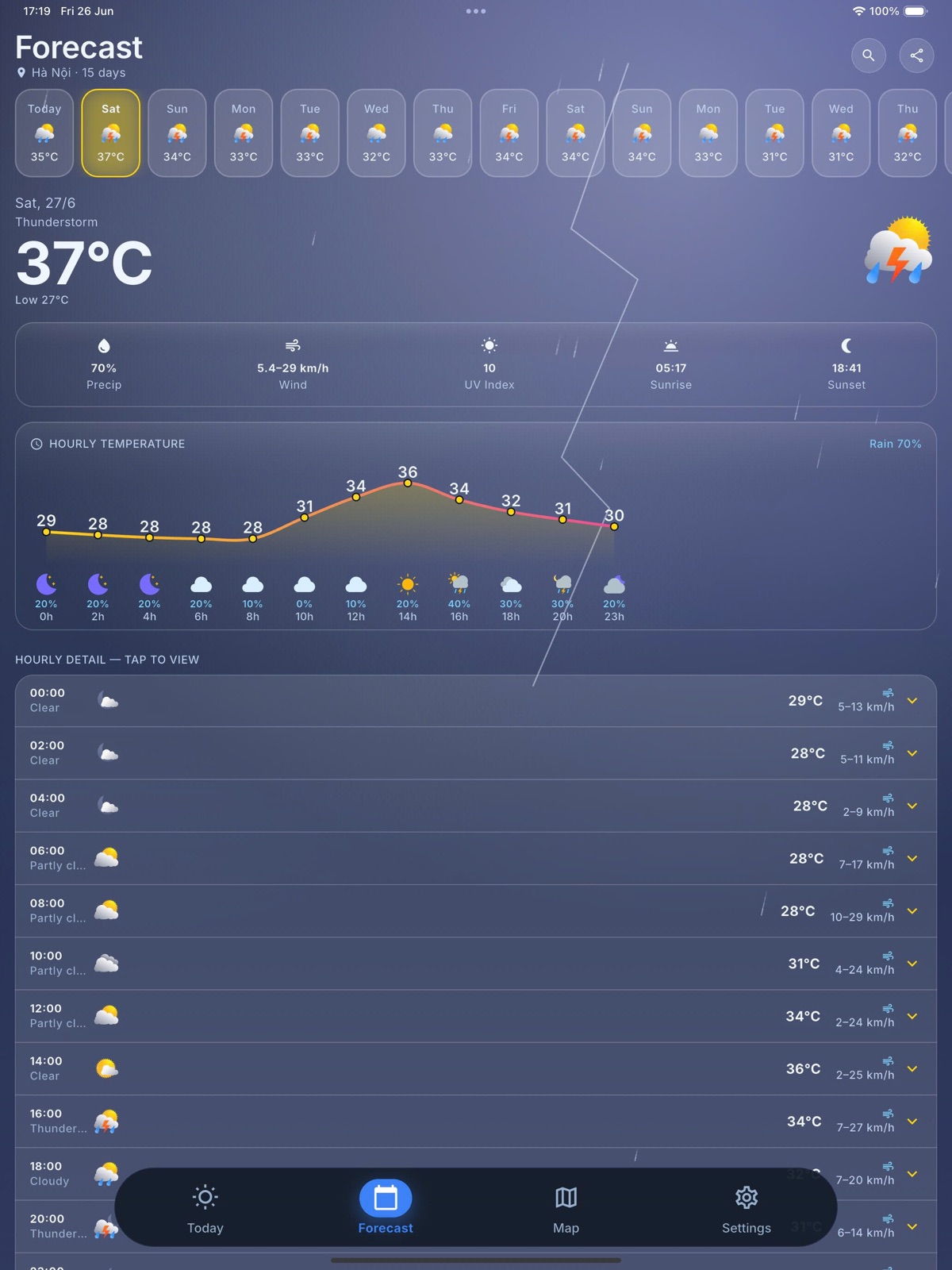 Weather & Radar Forecast ipad screenshot 3