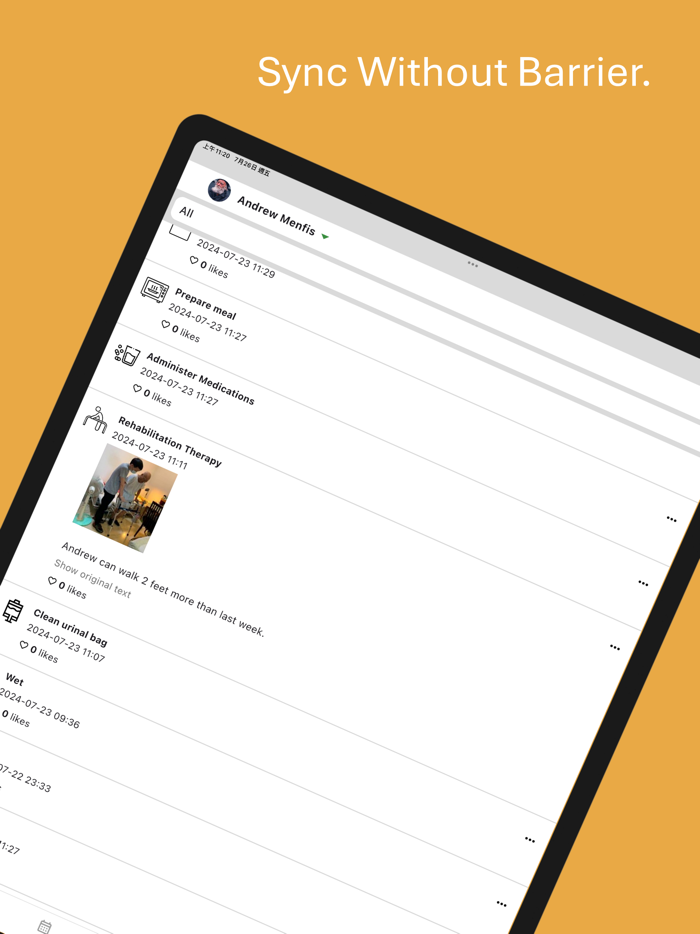 سجل الرعاية - Care Logger