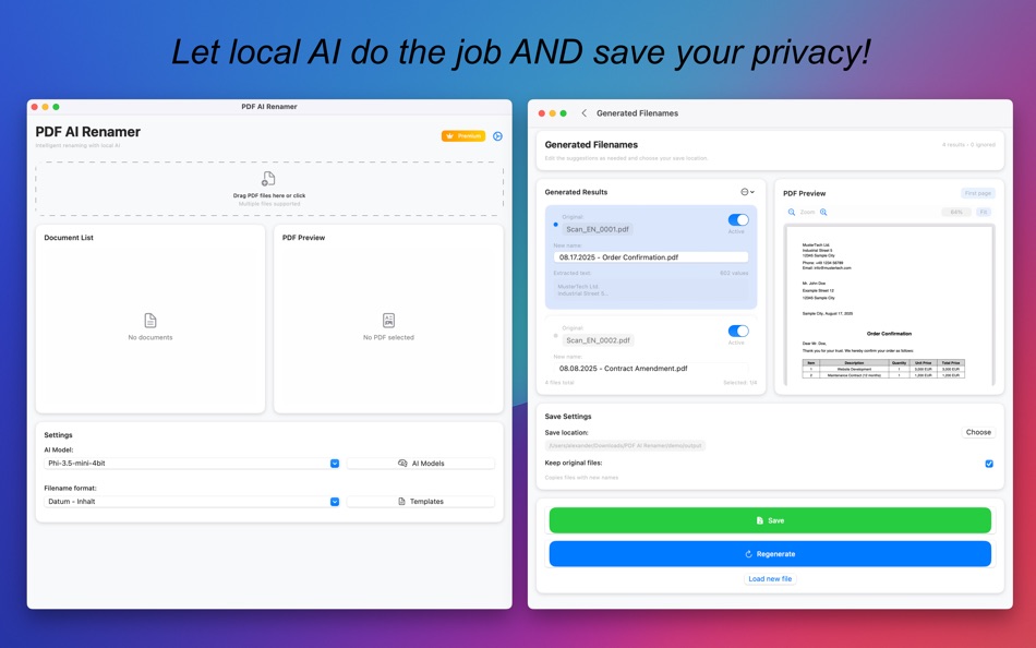 #1. PDF AI Renamer (macOS) 由: Alexander Giehoff