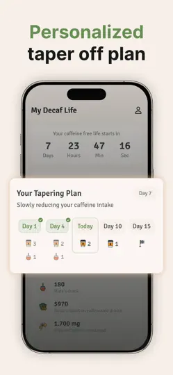 Screenshot von Quit Coffee - My Decaf Life auf dem iPhone 3