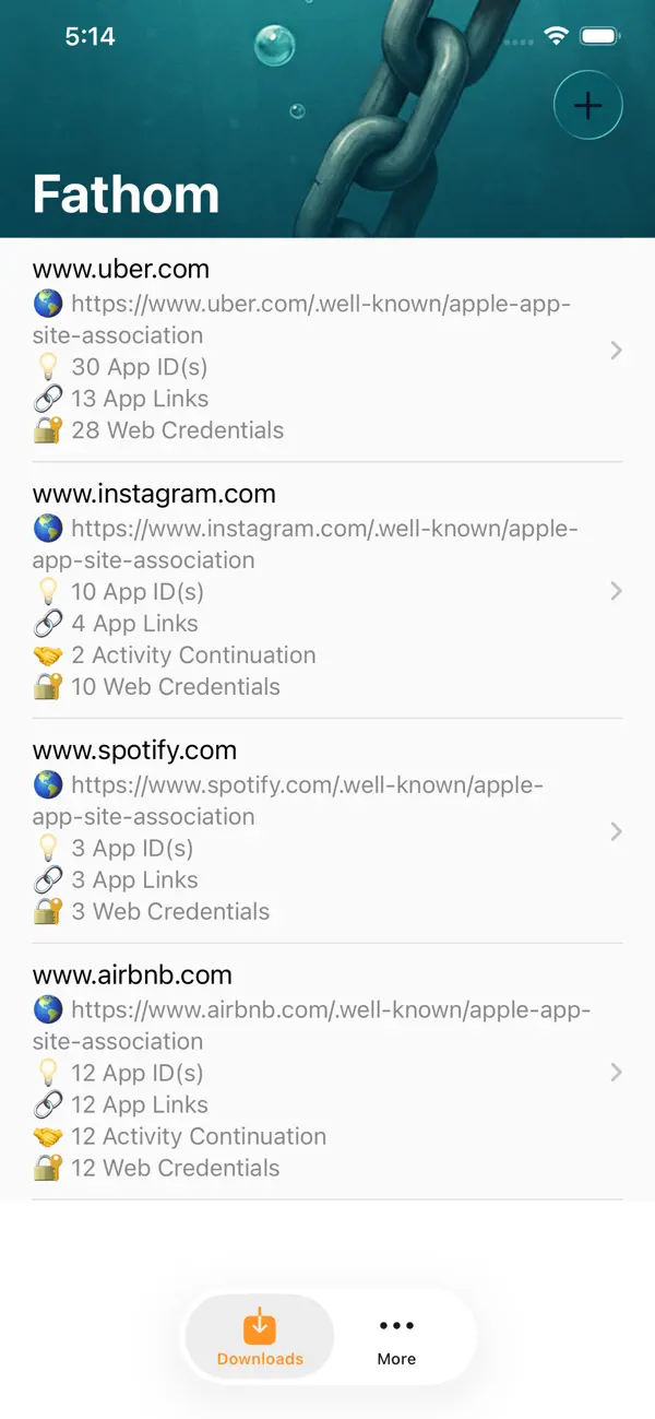 Fathom AASA (iOS) di: Steven Hepting