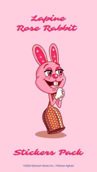 Screenshot #1 pour Lapine Rose Rabbit Stickers