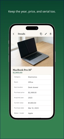 Home Inventory & PDF - Snap... iPhone screenshot
