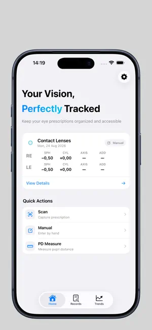 Lens Passport - Eye Rx Tracker screenshot 1