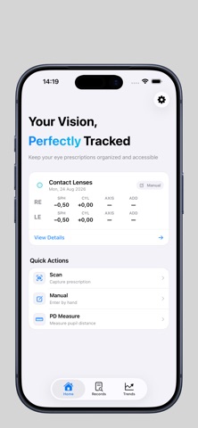 Lens Passport - Eye Rx Tracker Screenshot 1 of 3