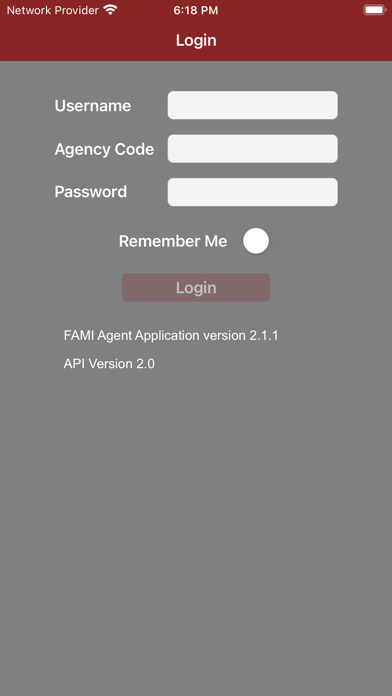 FAMI Agent Screenshot