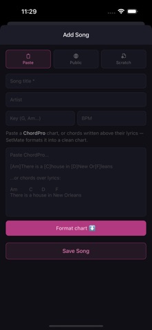 SetMate: Gig Sheets Screenshot 8 of 10