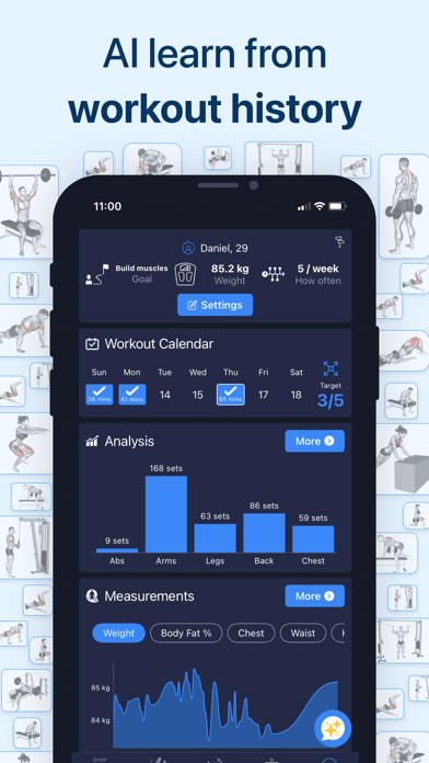 Fitness Planner Gym・Workout AI Screenshot