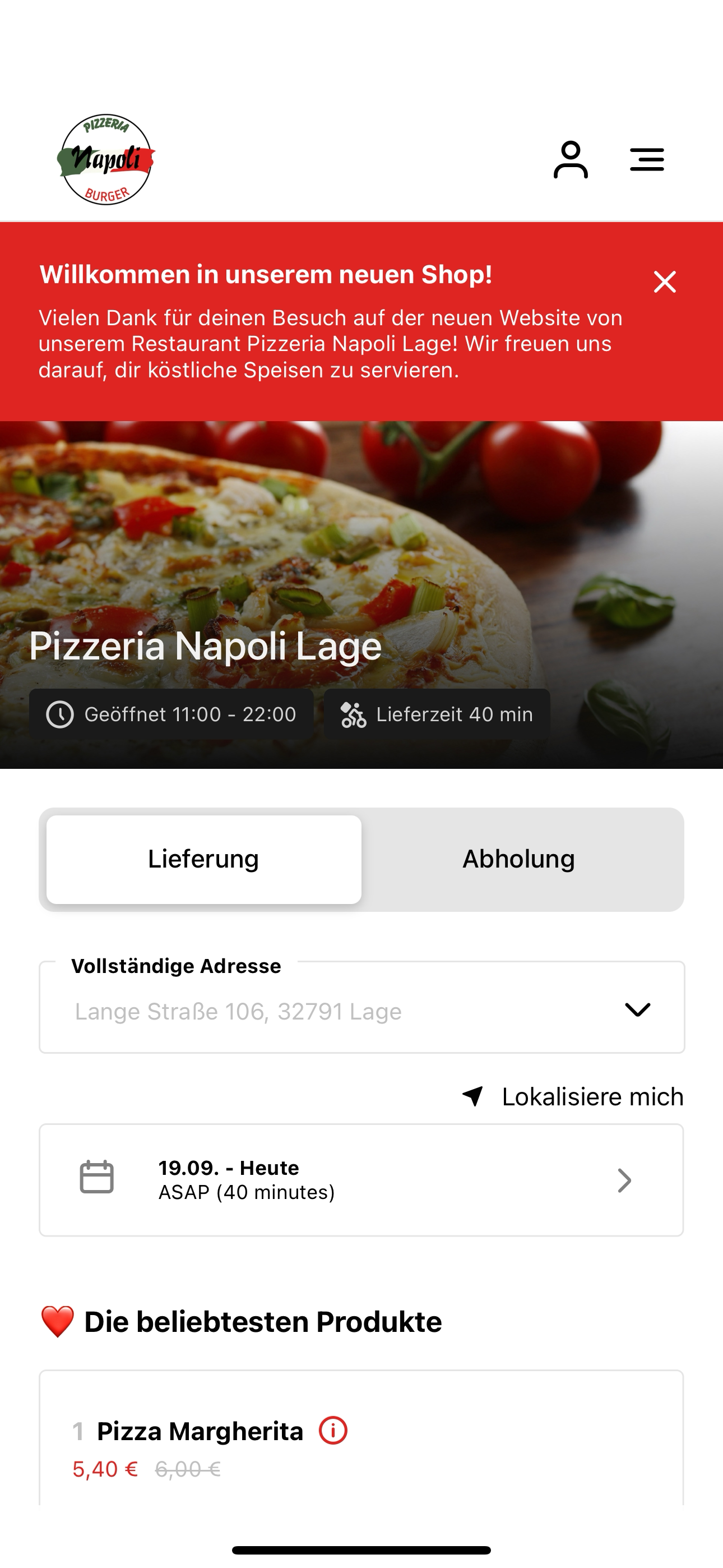 Napoli Pizzeria Lage screenshot 3