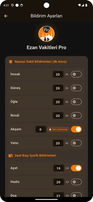 Ezan Vakitleri: Namaz Kıble screenshot 3