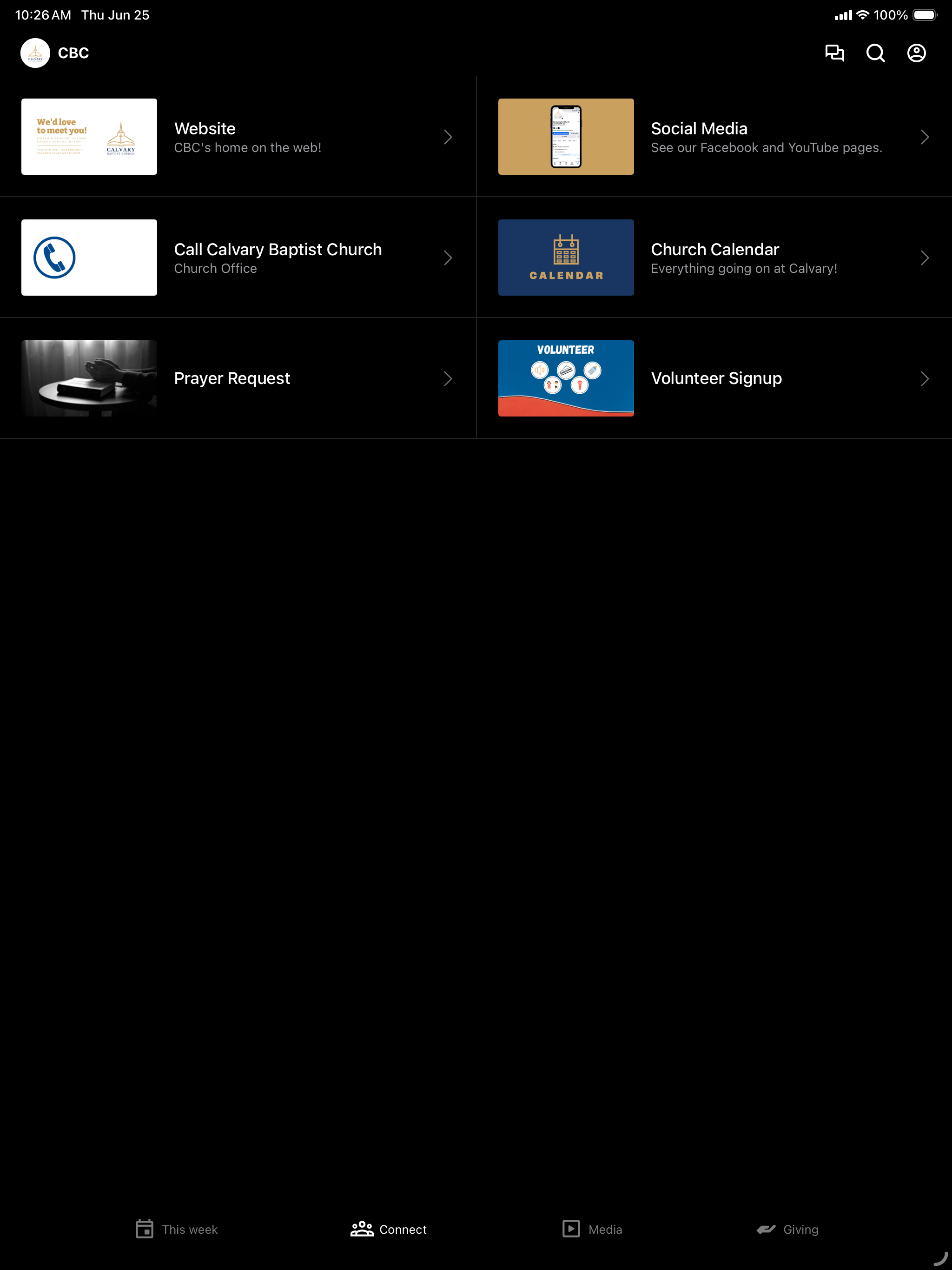 Calvary Baptist Church KS screenshot 7