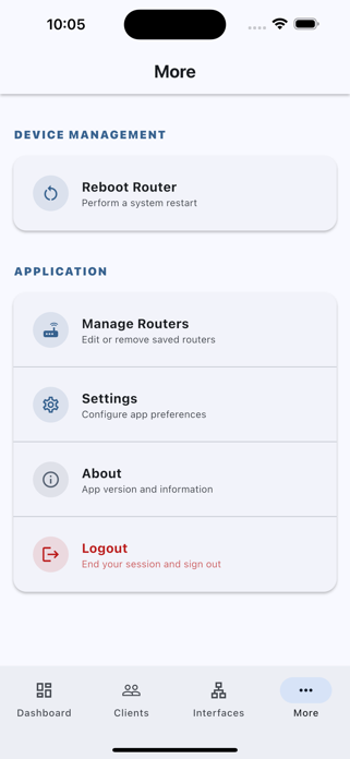 LuCI Mobile Screenshot 3 of 7