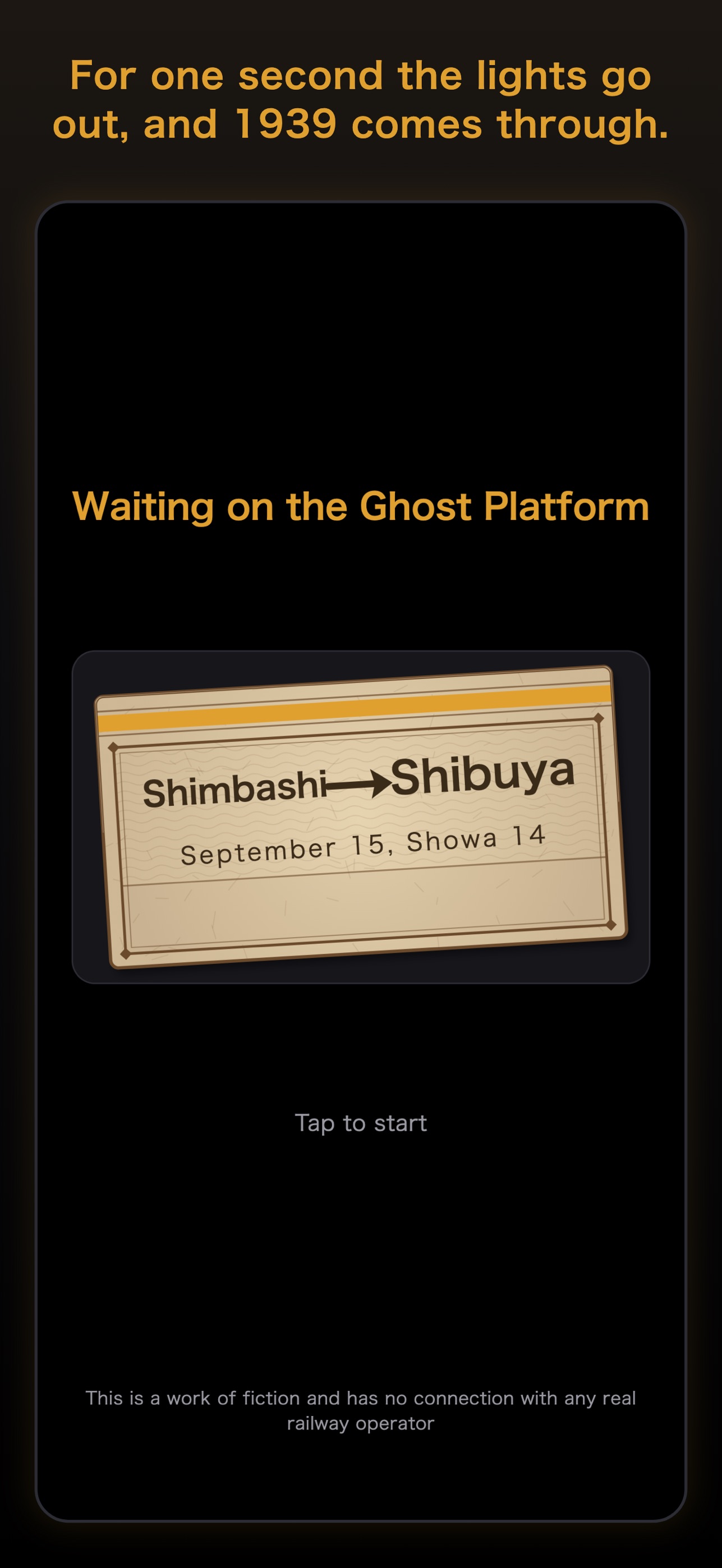 Screenshot 1 of Waiting on the Ghost Platform