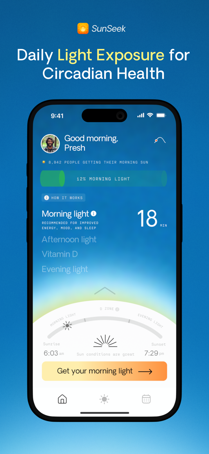 SunSeek: Sunlight & Vitamin D screenshot 1