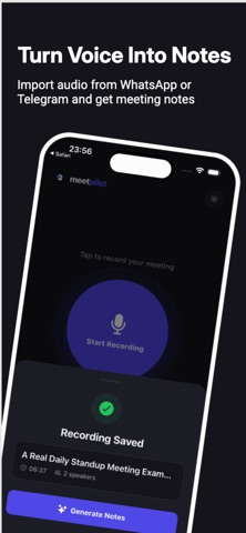 AI Meeting Notes - MeetPilot Screenshot 4 of 5