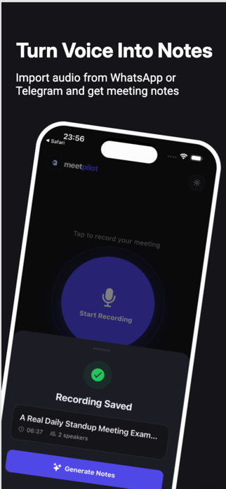 AI Meeting Notes - MeetPilot Screenshot 4 of 5