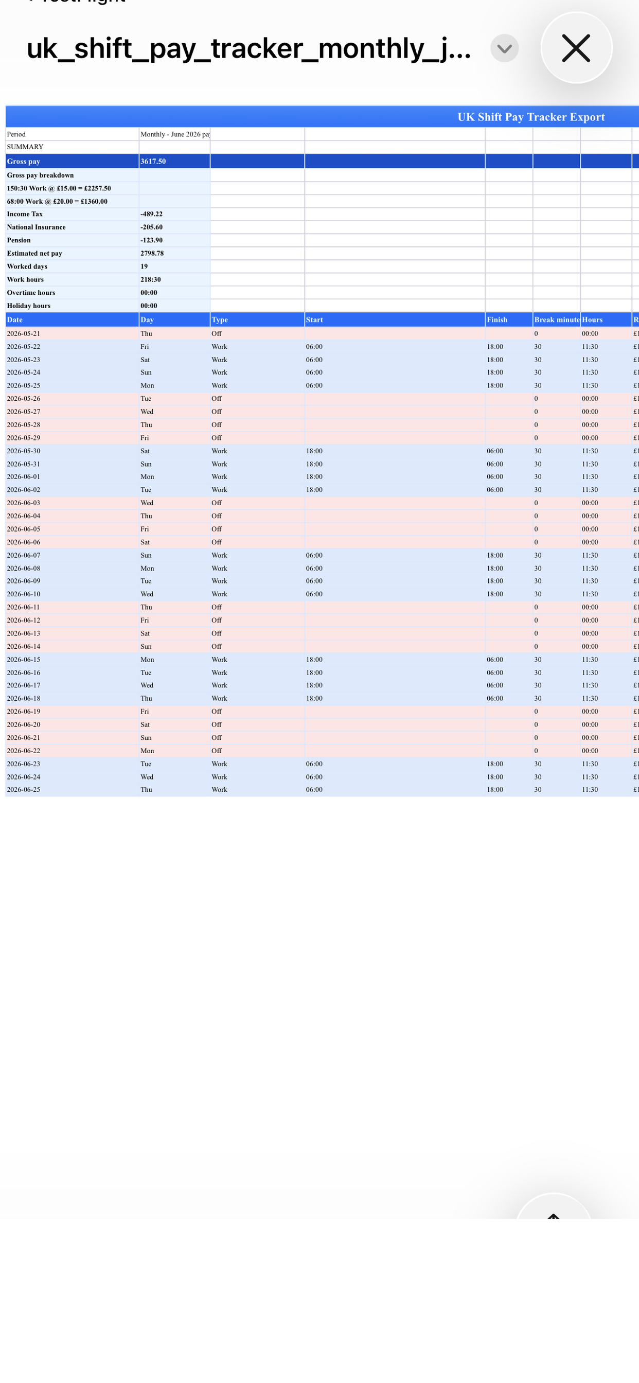 UK Shift Pay Tracker screenshot 10
