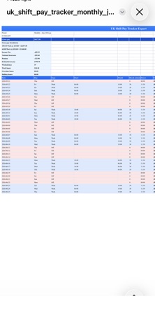 UK Shift Pay Tracker Screenshot 7 of 10