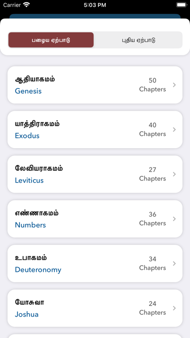 Tamil Bible Offline Screenshot