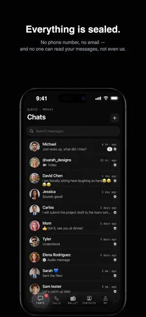 Qlavis: Post-Quantum Messenger screenshot 2