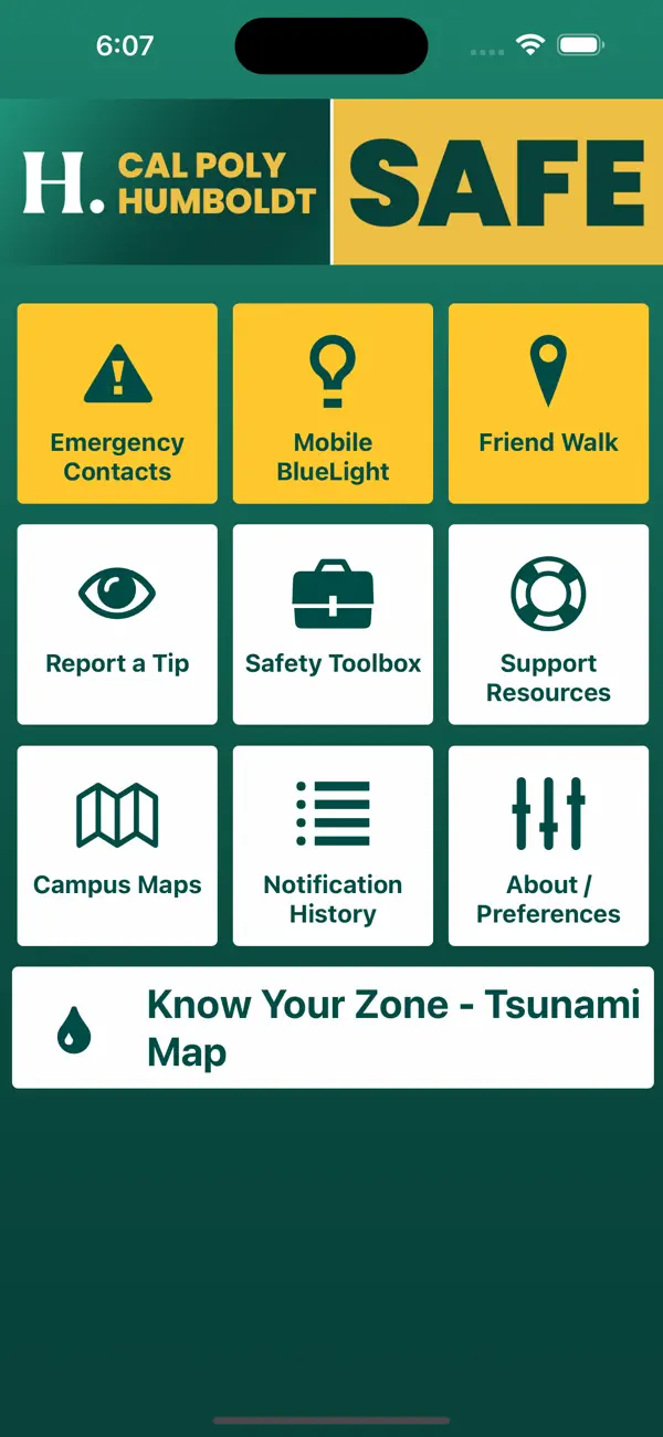 Screenshot #1 pour Cal Poly Humboldt Safe
