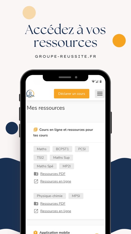 Groupe Réussite: Cours & Stage