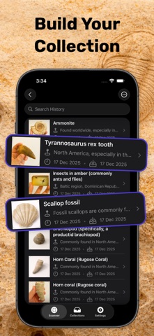 Fossil Identifier & Rock ID iPhone screenshot