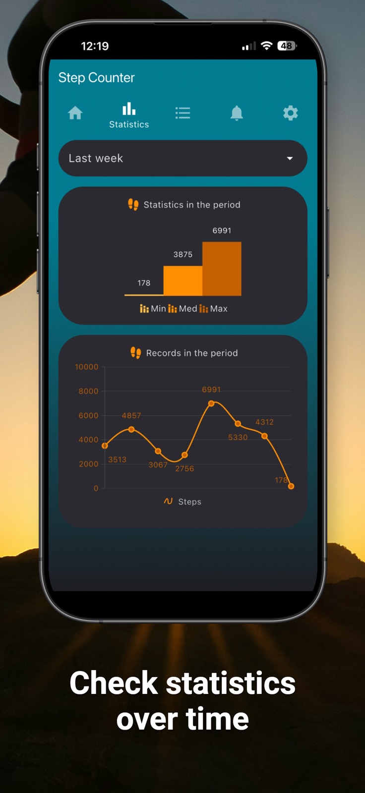 Step Counter Pedometer iphone screenshot 4