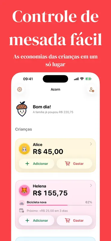 Mesada e cofrinho - Acorn screenshot 1 of 6