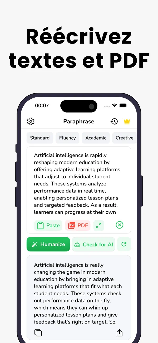 Screenshot #3 pour Paraphrase Tool: Humanizer
