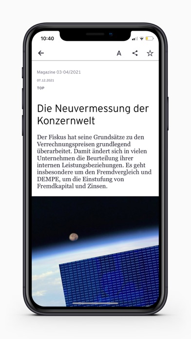 EY Tax & Law DE News Screenshot