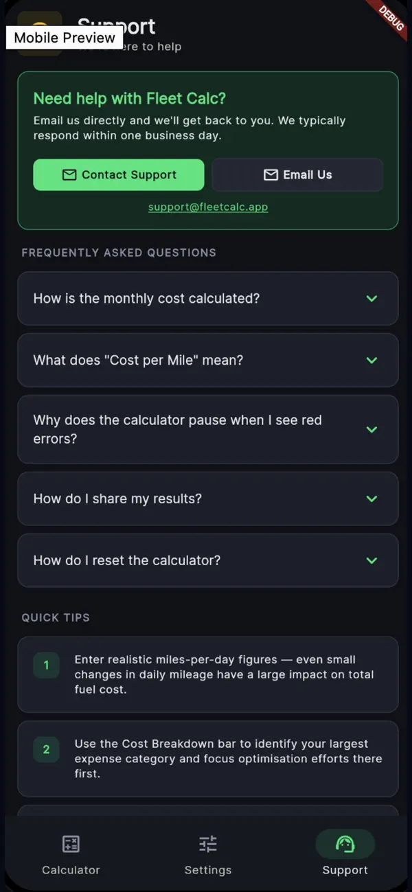 Screenshot #3 pour Fleet Calc