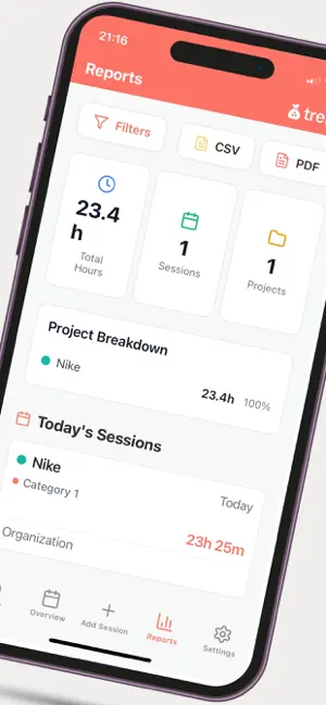 Trekki - Time Tracker screenshot 2