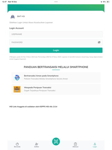 LINK HSI iPad screenshot