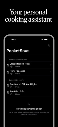 PocketSous: Cooking Assistant Screenshot 1 of 6