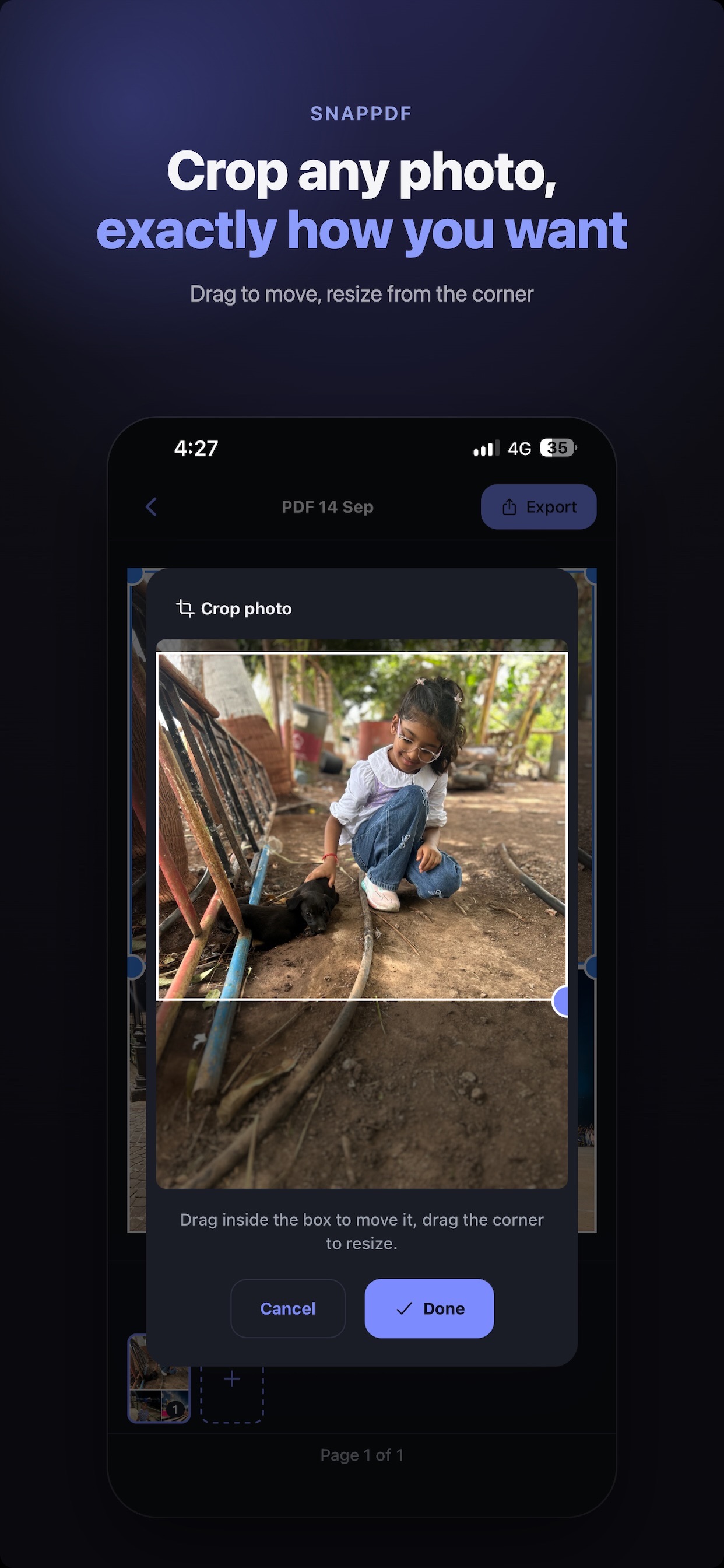 Screenshot 4 of Multiple Images to PDF