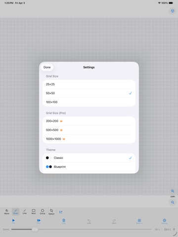 Conway's Cells iPad screenshot