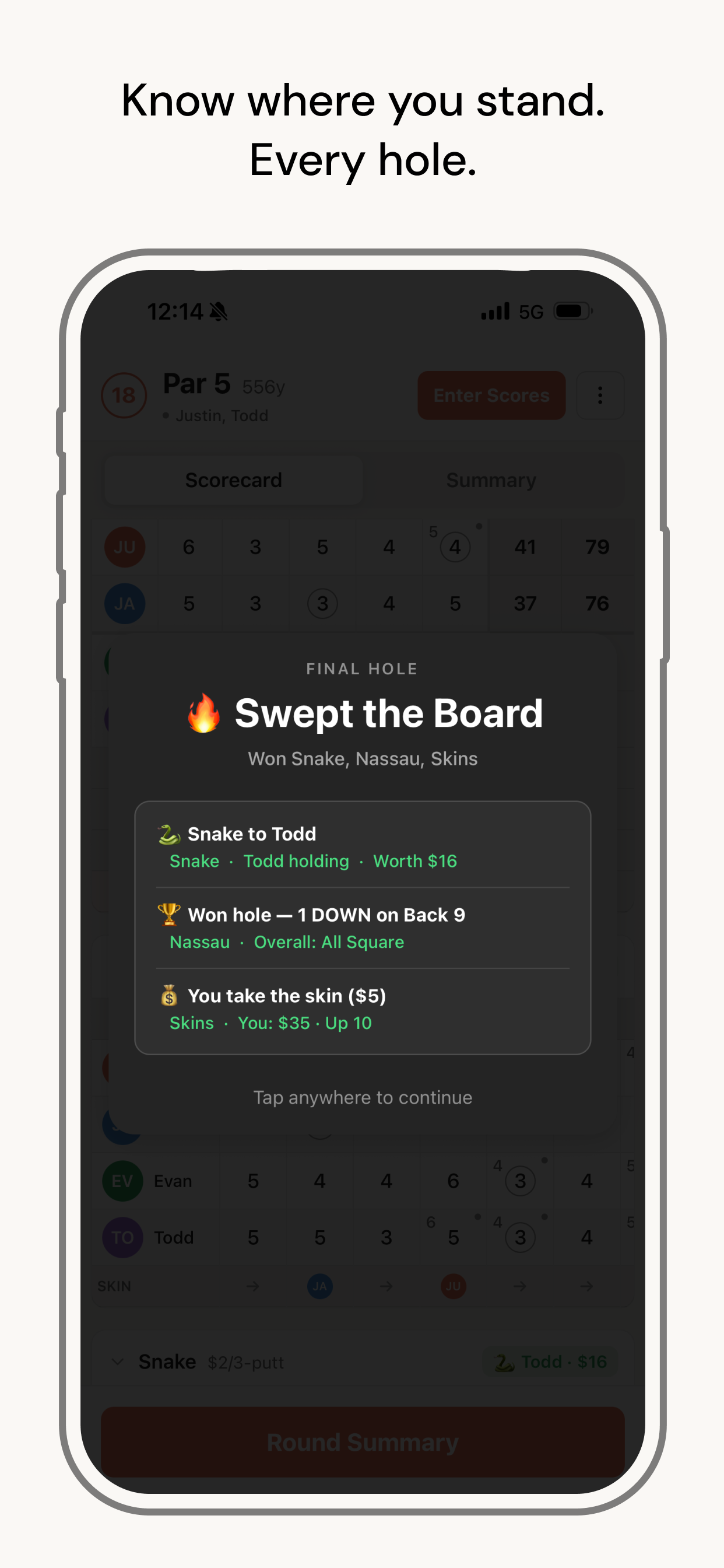 Stick: Golf Betting