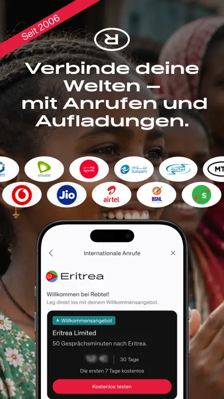 Rebtel: Aufladungen und Anrufe screenshot 1 of 6