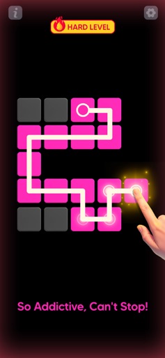 Single Line Block Fill Puzzle screenshot 4