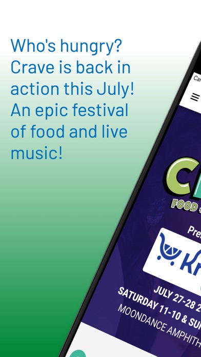 Crave food + music Festival Screenshot