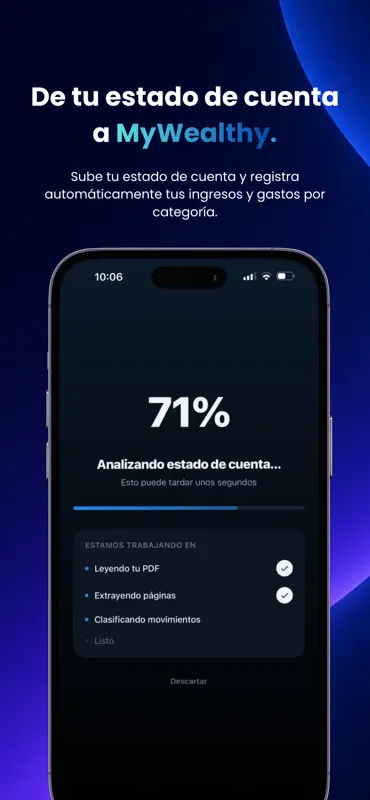 Presupuesto con IA | MyWealthy screenshot 5 of 10