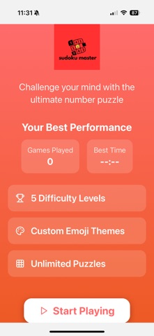 SudokuMaster - brain trainer screenshot