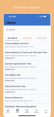 ITS European Congress iPhone screenshot