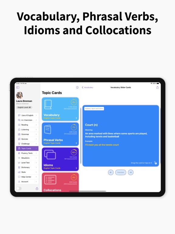 Use of English PRO iPad screenshot 5 - Education app