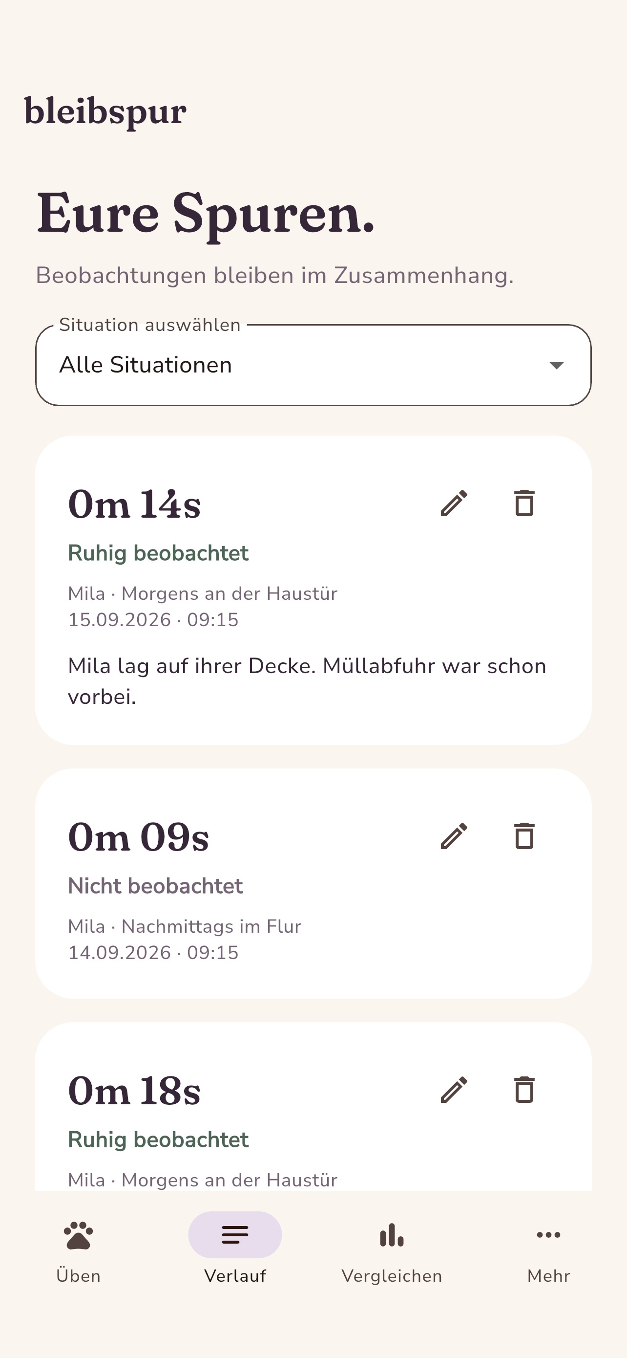 Screenshot 2 of Bleibspur – Alleinbleiben