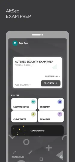 Altered Security Prep: With AI iPhone Screenshot 1